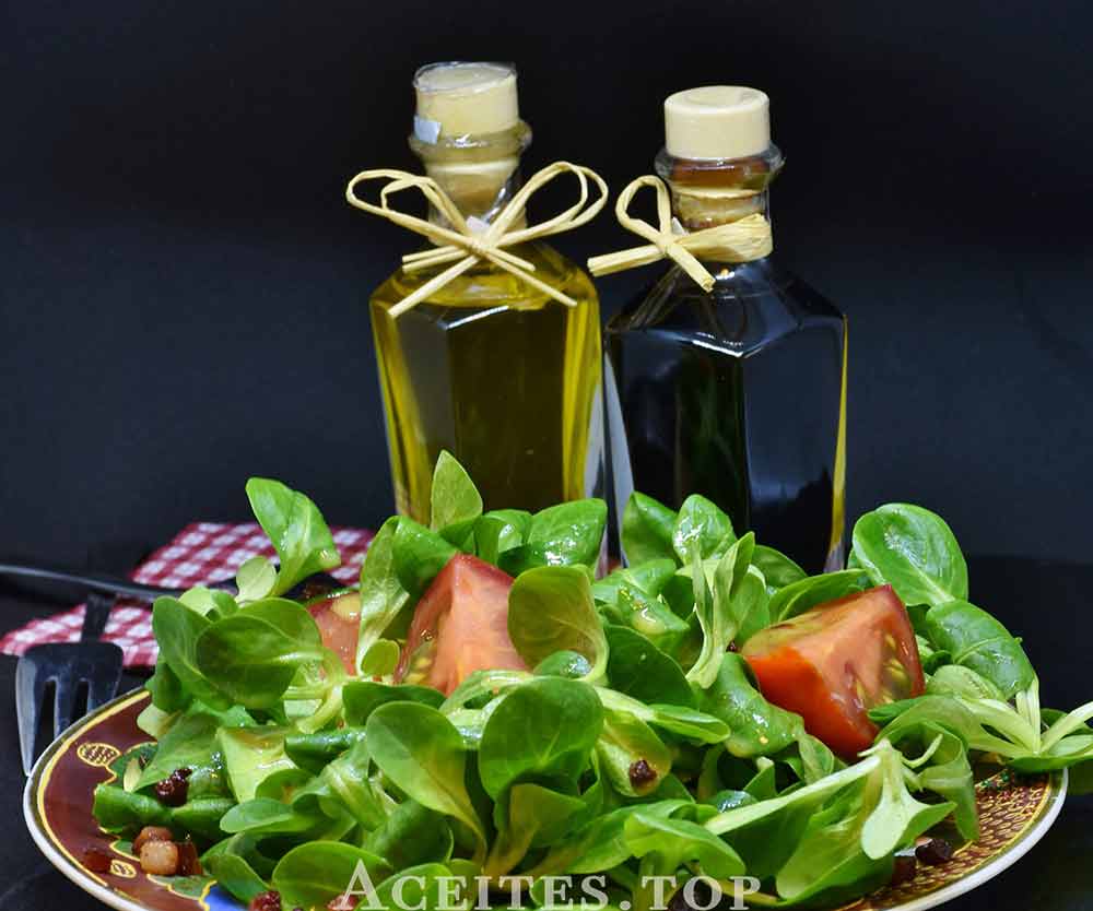 comida con aceite de oliva