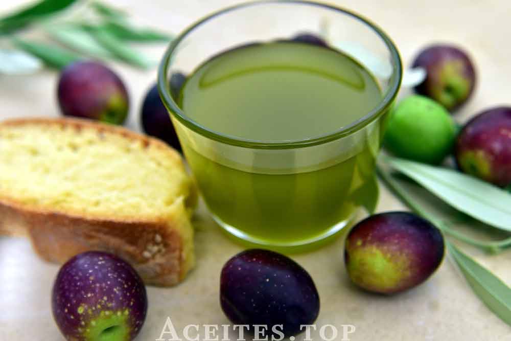 aceite de oliva y olivas